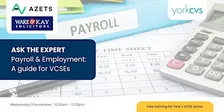 ASK THE EXPERT - Payroll and employment: A guide for VCSEs