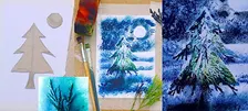 Plant Monoprint and Stencil a Seasonal Picture or Card Workshop