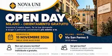 Open Day Universitario Milano - Orientamento Gratuito | Nova Uni