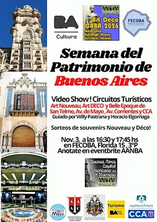 Guía e info: los mejores circuitos turísticos Art Nouveau y Déco porteños