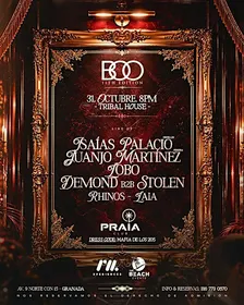 BOO ISAIAS PALACIO EN PRAIA CLUB (SÁBADO 31 DE OCTUBRE)