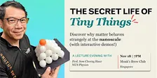Discover our Strange Nanoscale World over Drinks! An evening with Prof. Sow