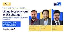 PGP Insights: Meet ISB Faculty and the Admissions Team in Bengaluru