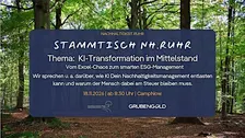 Stammtisch Nachhaltigkeit.Ruhr: KI-Transformation im Mittelstand