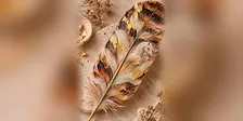 2 hour encaustic feather workshop - create two feathers!