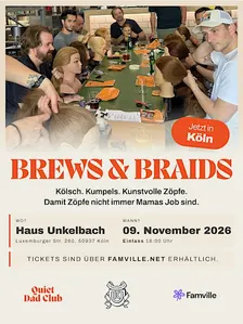 Brews & Braids – Dads Learn to Braid | Köln