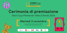 Premiazione Start Cup Piemonte Valle d'Aosta 2026