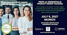Product Owner - AI Essentials (PSPO-AIE). A Scrum.org Certified Training.