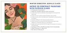 Winter Semester Acrylic Class: Intro to Portrait Painting