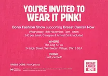 BREAST CANCER NOW FASHION SHOW