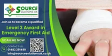 Level 3 Emergency First Aid at Work - 1 Day Course - £108