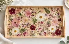 Pressed Flower Resin Tray Workshop | Create Your Own Floral Art