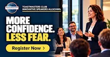 Toastmasters  Open House - Innovative Speakers Allschwil