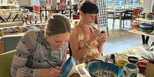 Painting Classes Fayetteville: Ceramic Plates & Bowls