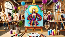 Drag Queen Sip and Paint Tampa The Drag Queen Paint experience