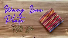 Wavey Line Plate | Fused Glass