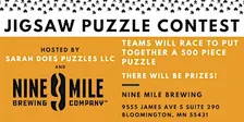 HOLIDAY Team Jigsaw Puzzle Contest at Nine Mile Brewing - December 2026