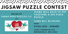 HOLIDAY Team Jigsaw Puzzle Contest at Pizza Luce Seward  - December 2026