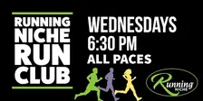 Running Niche Run Club Wednesday 6:30 PM Group Run