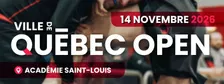 Grapplers League 14 Novembre 2026 - Ville De Québec / Quebec City Open