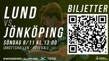 Svenska Superliga Herr: IBK Lund - Jönköping