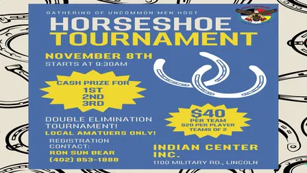 Horsehoe Tournament at Indian Center Inc.
