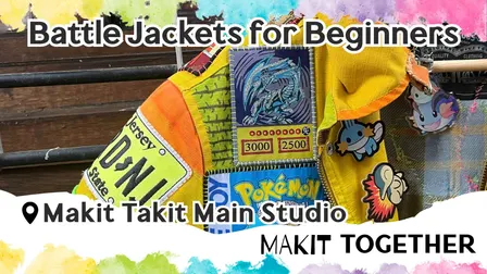 Makit Together: Battle Jacket for Beginners at Makit Takit: Lincoln's Craft Studio