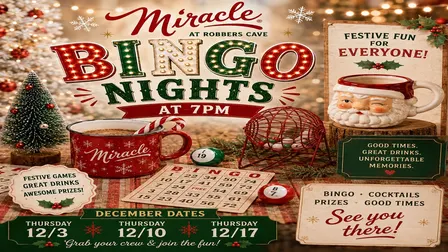 Miracle at Robber's Cave presents Bingo Night