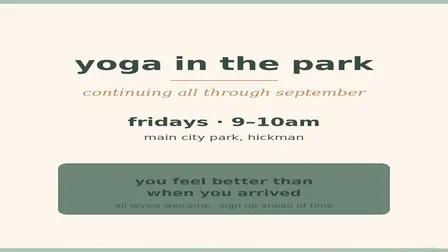 Yoga in the Park