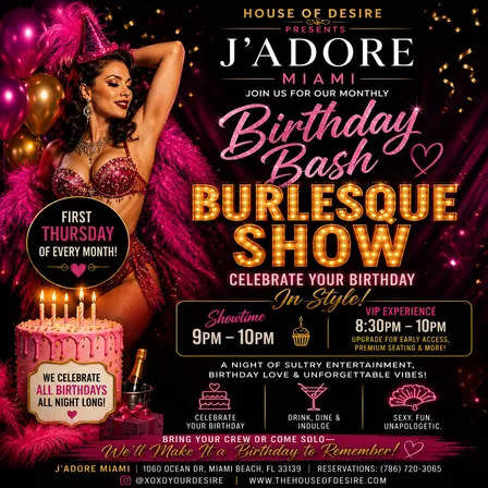 Birthday Bash Burlesque Show