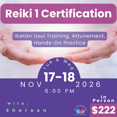 Reiki 1 Certification (Tibetan Usui)