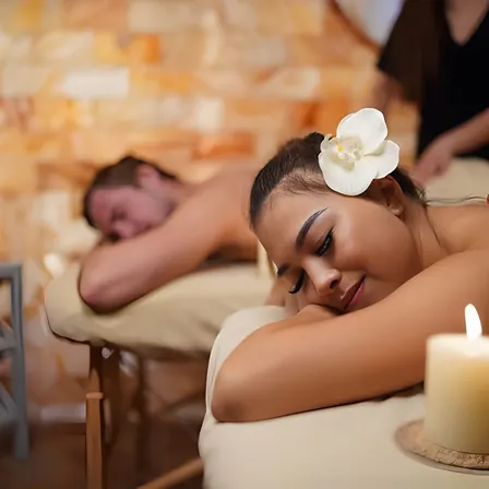 Couples Hot Stone Massage and Halotherapy in Las Vegas