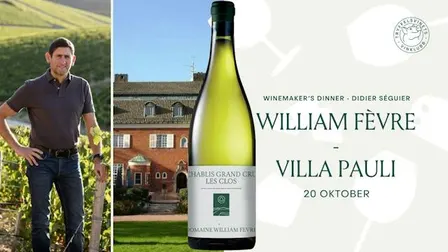 20 oktober: Winemaker’s dinner William Fèvre på Villa Pauli