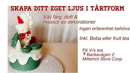 Skapa ditt eget ljus i tårtform