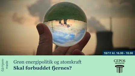 Gå-hjem-møde: Grøn energipolitik og atomkraft - skal forbuddet fjernes?