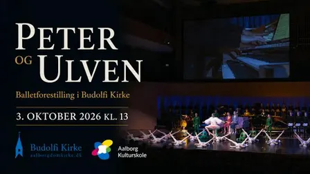 Peter og Ulven. Balletforestilling med orgelakkompagnement.
