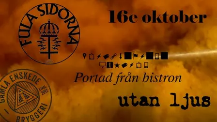Fula Sidorna - Portad från Bistron - utan ljus
