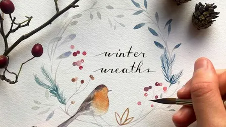 Winter Wreaths in Watercolour