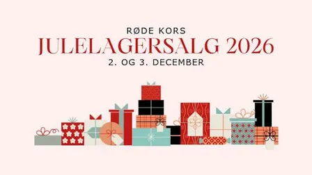 Røde Kors traditionsrige Julelagersalg 2026, onsdag den 2. og torsdag den 3. december