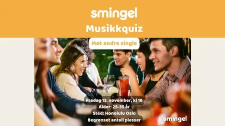 Smingel Musikkbingo (25-35 år)
