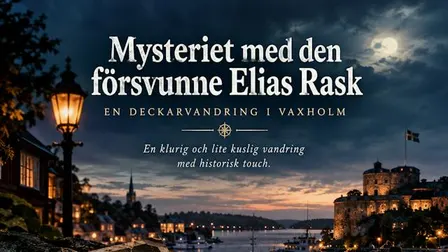 Deckarvandring i Vaxholm. Mysteriet med den försvunne Elias Rask.