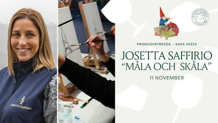 11 november: ”Måla och skåla” med Sara Vezza från Josetta Saffirio