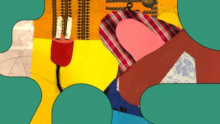 Patchwork kursus: syede malerier