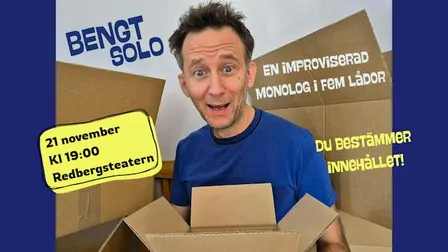 Bengt solo - en improviserad monolog i fem lådor