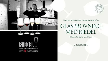 7 oktober: Glasprovning Riedel