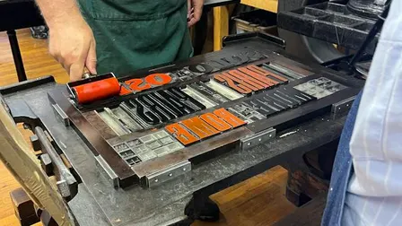 Letterpress poster printing workshop