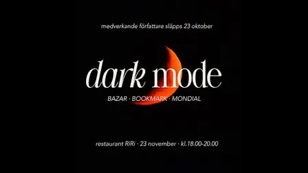 DARK MODE - författarkväll