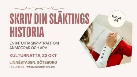 Kulturnatta: Skriv din släktings historia