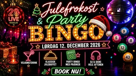 Party Bingo på 28 Live i Roskilde