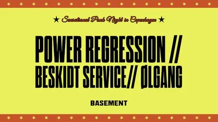 PUNK PÅ BASEMENT! Power Regression // Beskidt Service // Ølgang